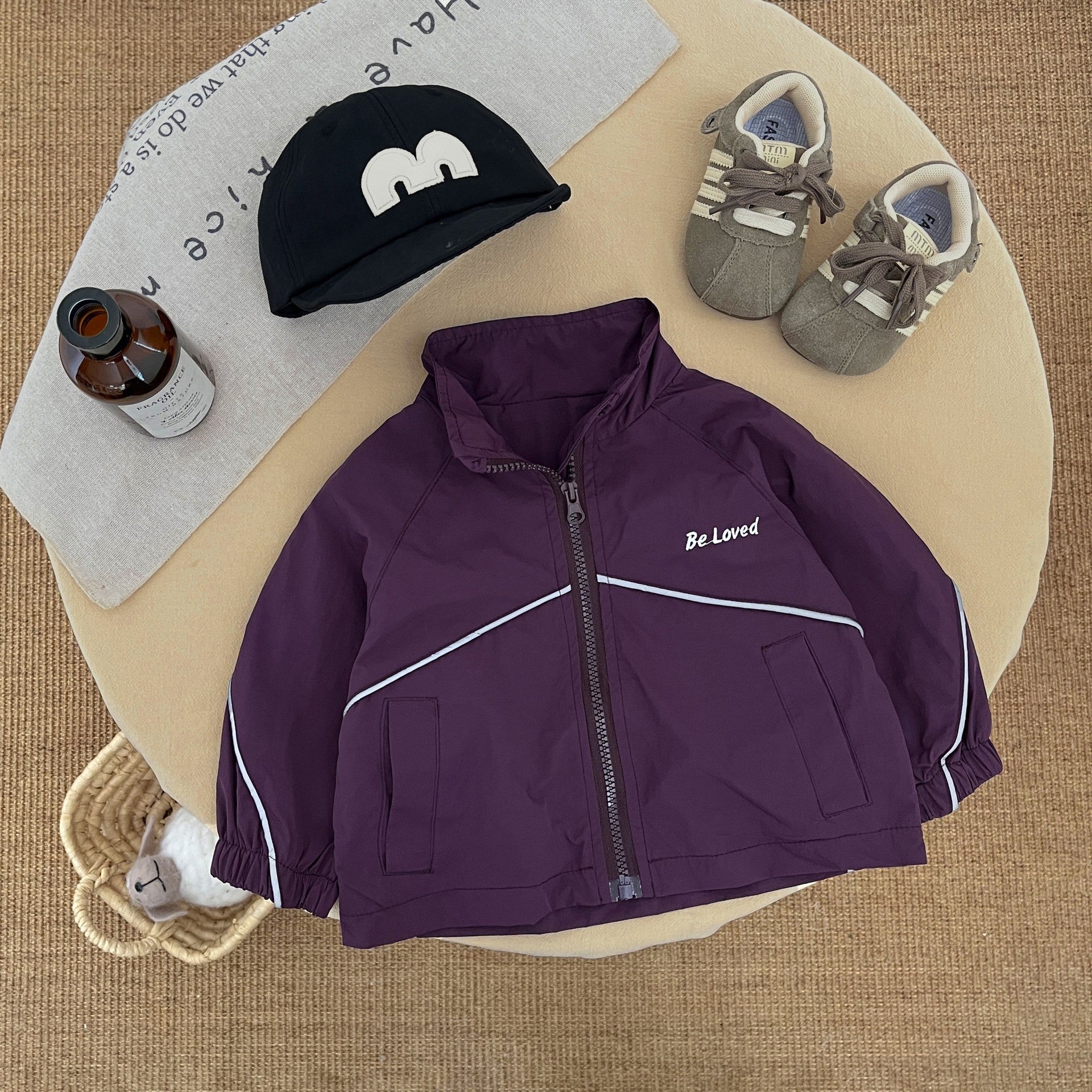 Élégant Veste à capuche d'automne coupe-vent