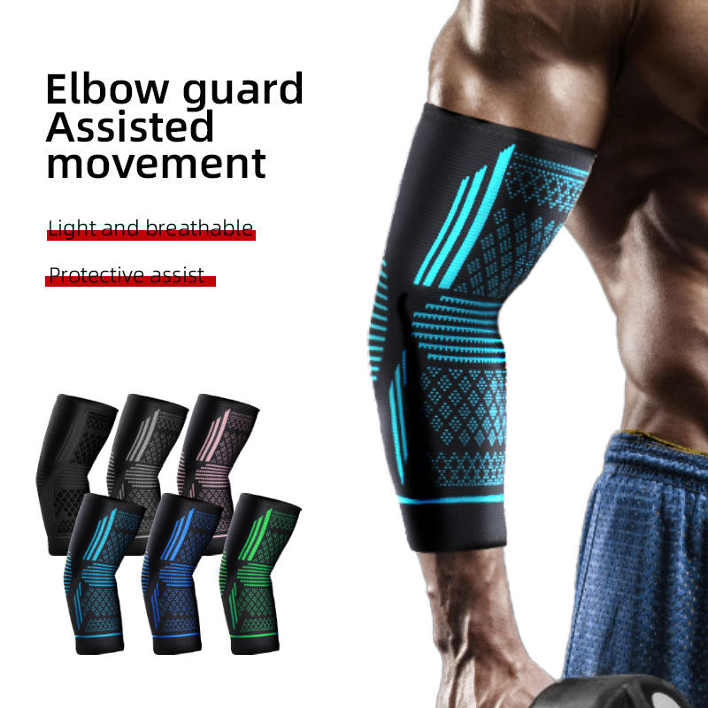 Sports Elbow Guard Compresse élastique à quatre faces en nylon respirant