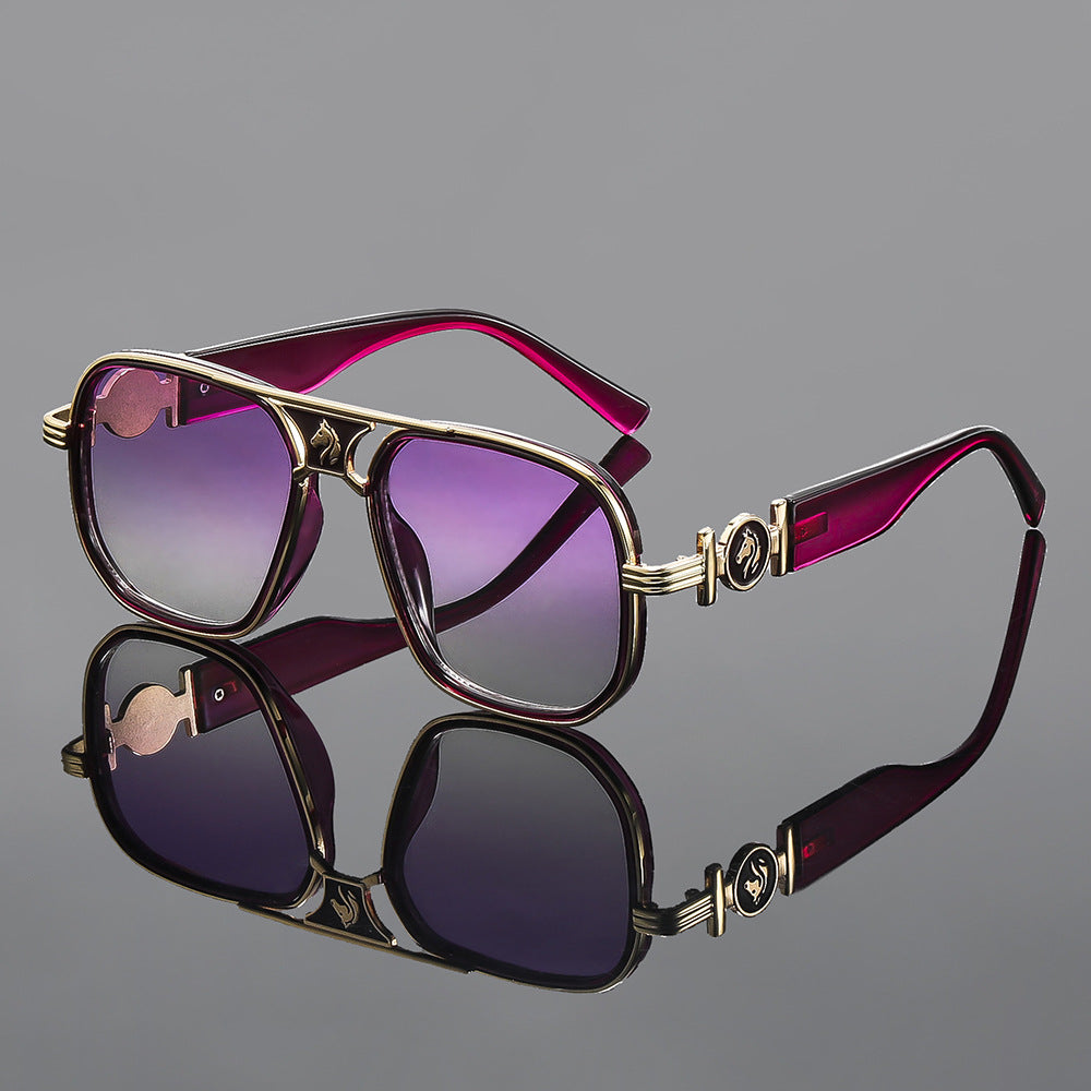 Lunettes de soleil pour homme et femme à cadre carré