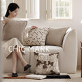 Coussin arrière simple et polyvalent en tissu Jacquard