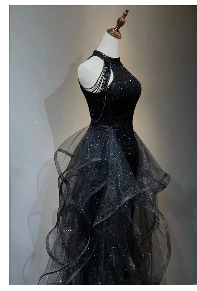 Robe de soirée noire pour femmes