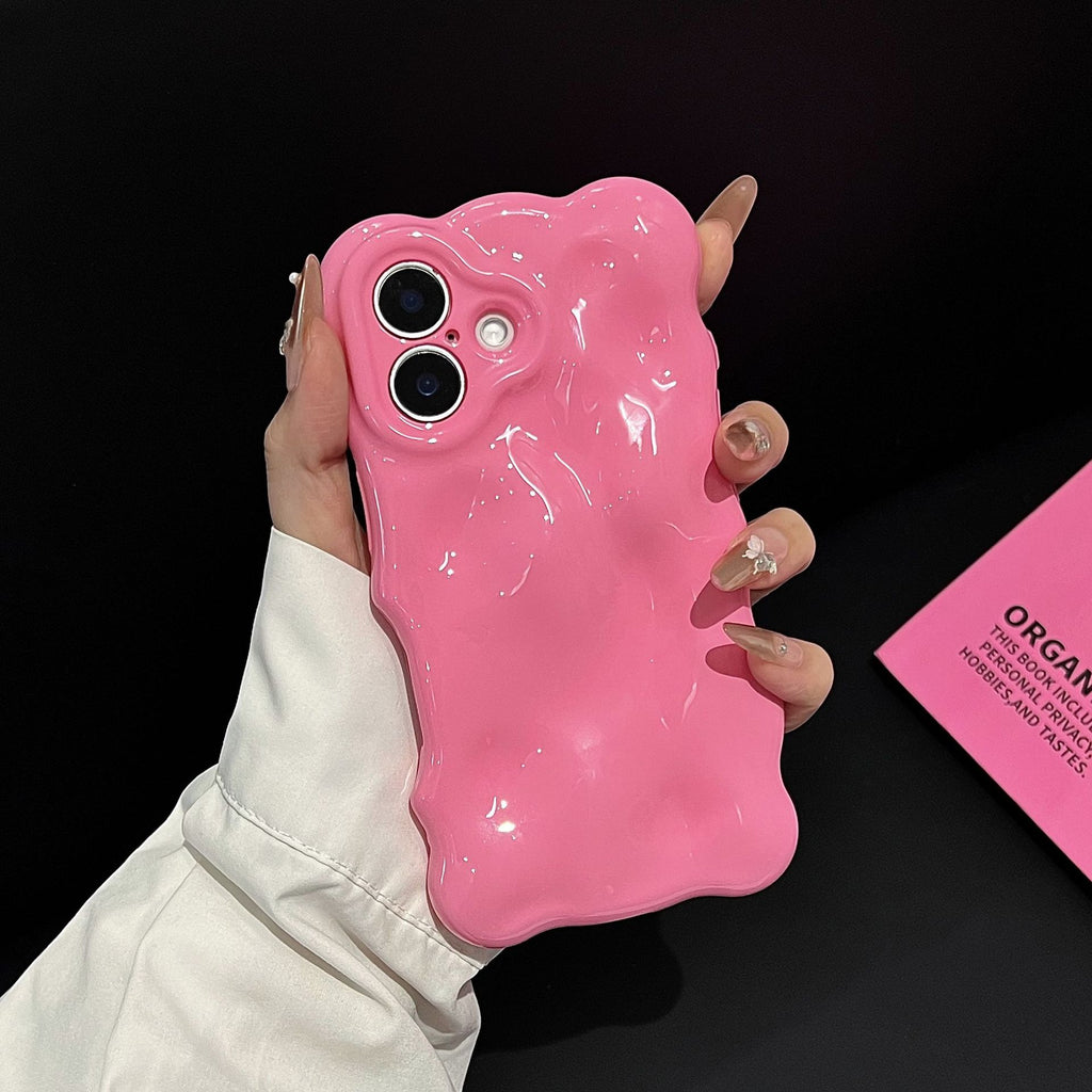 Coque de téléphone couleur solide Macaron créative et polyvalente