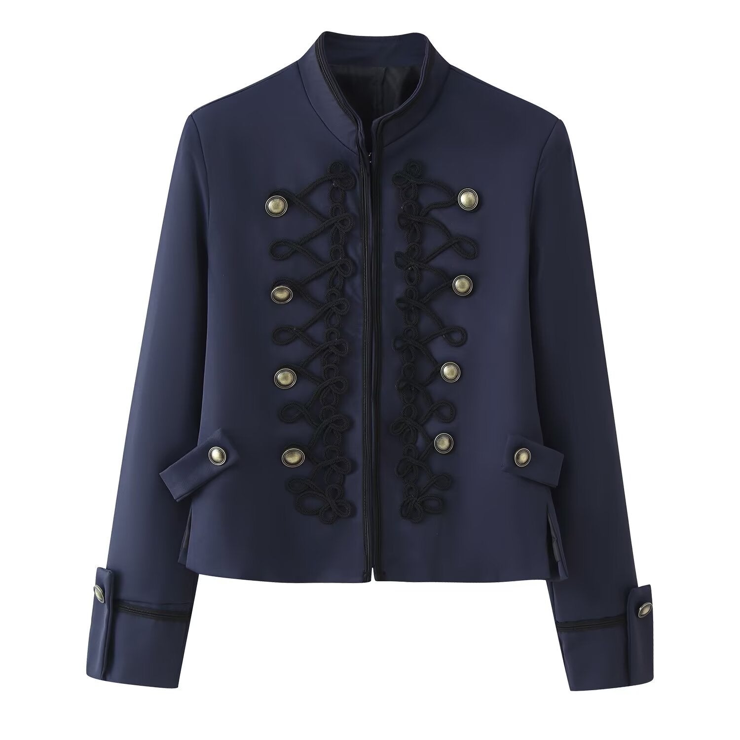 Élégant Blazer avec coussinets et détails de noeud