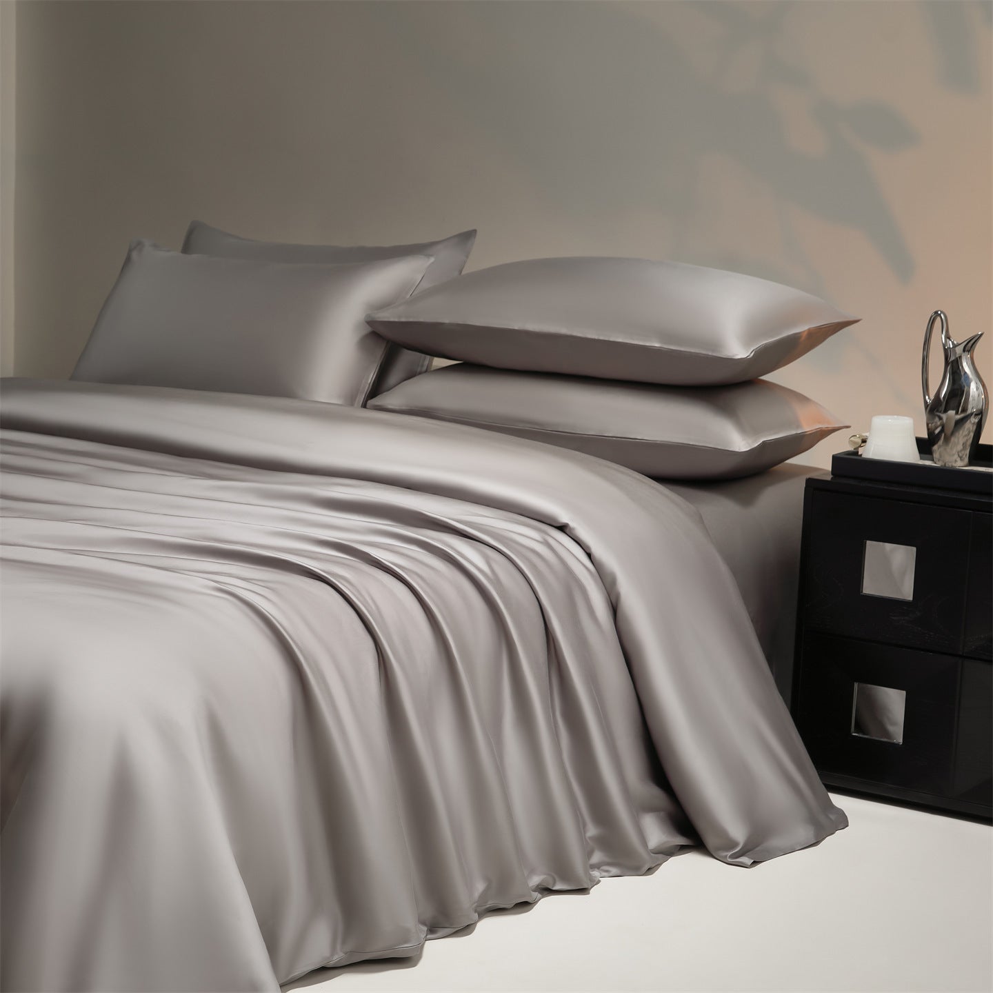 Luxury affordable haut de gamme Tencel Ensemble de literie de quatre pièces et couverture de couette