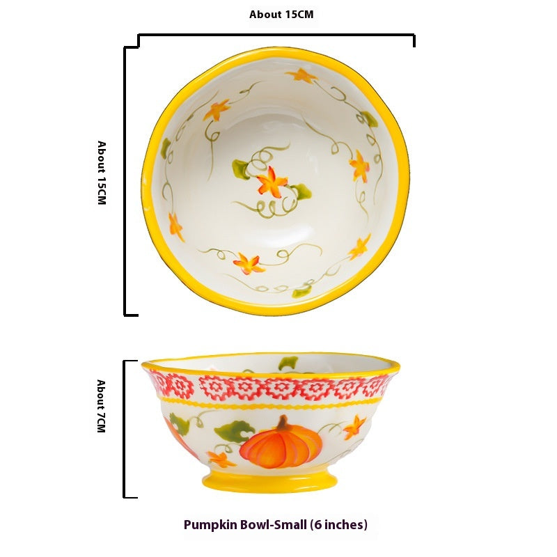 Pumpkin Bowl Plats de plat de plat de nouilles
