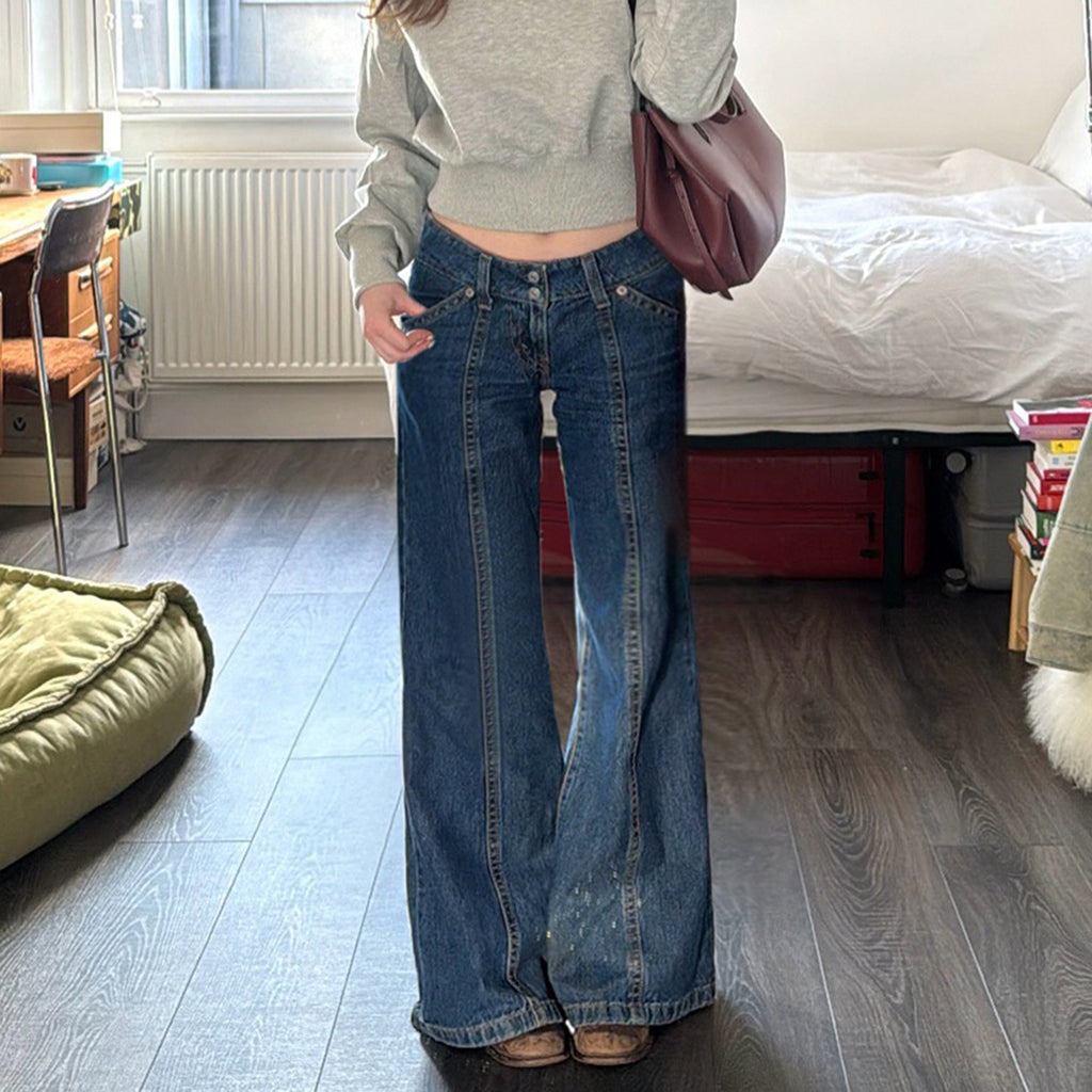 Style américain Vintage Slimming Design Skinny Jeans