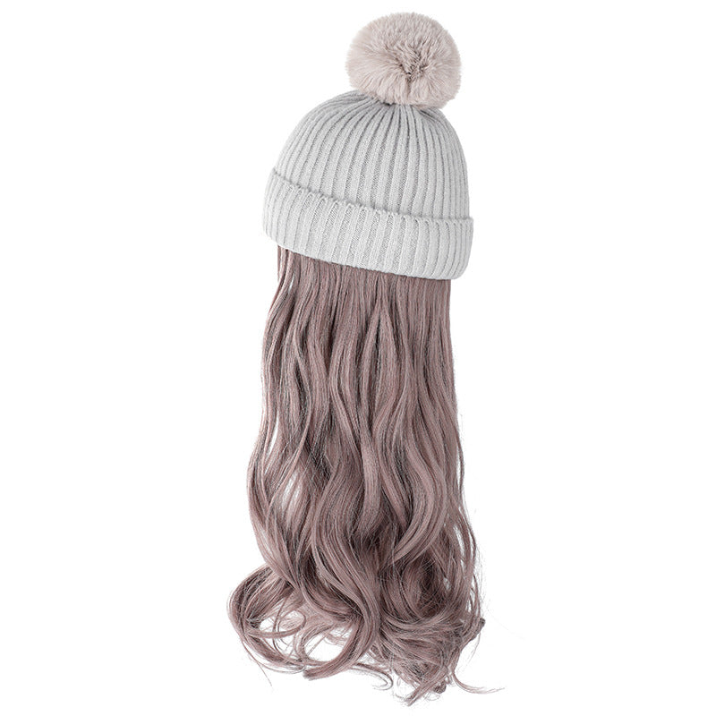 Chapeau de laine d'automne et d'hiver amovible