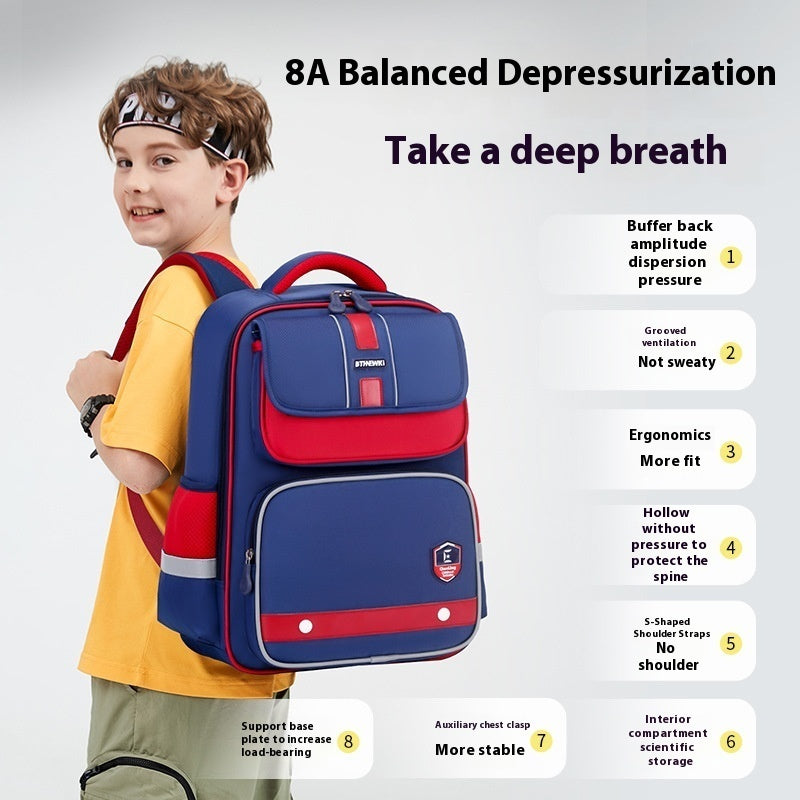 Sac à dos respirant léger pour enfants de grande capacité