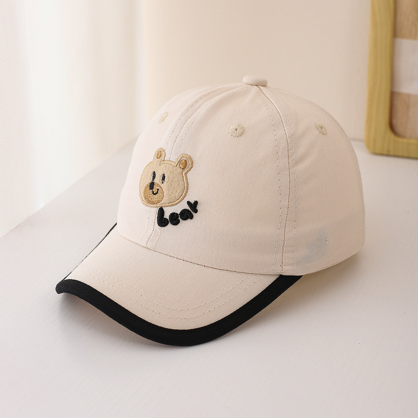 Broderie de lettres pour ours cartoon multicolore pour enfants Mignon réglable et V