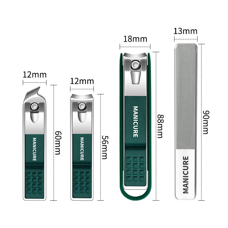 Outil à ongles inclinés anti-splash - Accessoire à pince à ongles en angle de précision pour manucure et p
