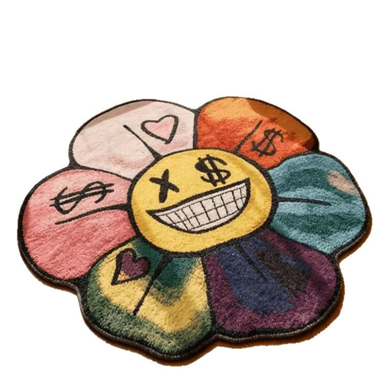 Cute Plush Irrégulier Faux Cashmere Rug