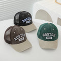 Lettre brodée pour enfants BOS1630 Casquette de baseball en mesh respirante