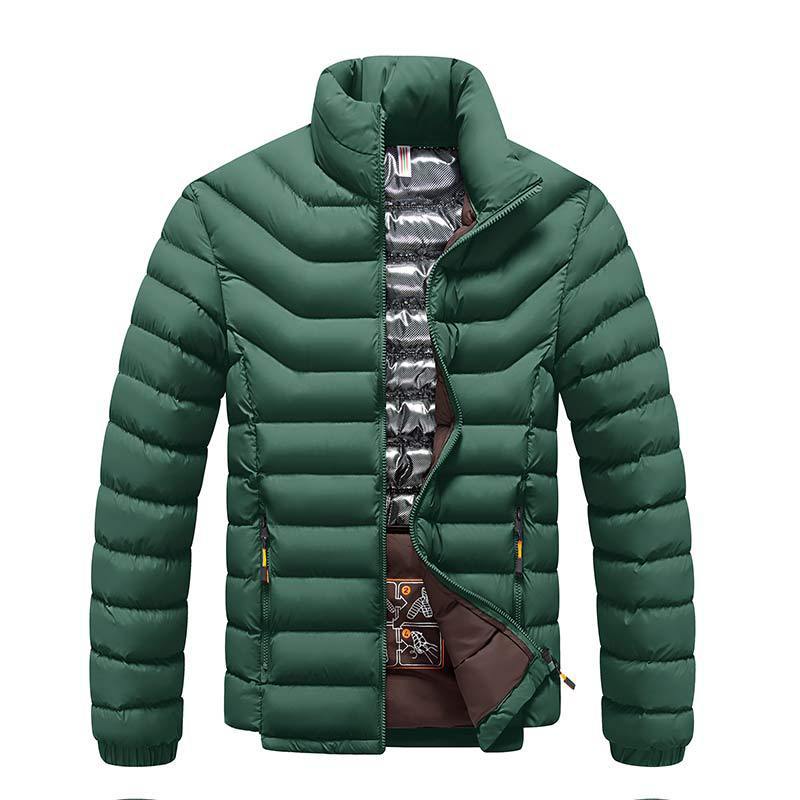 Manteau rembourré en coton épais pour hommes d'hiver