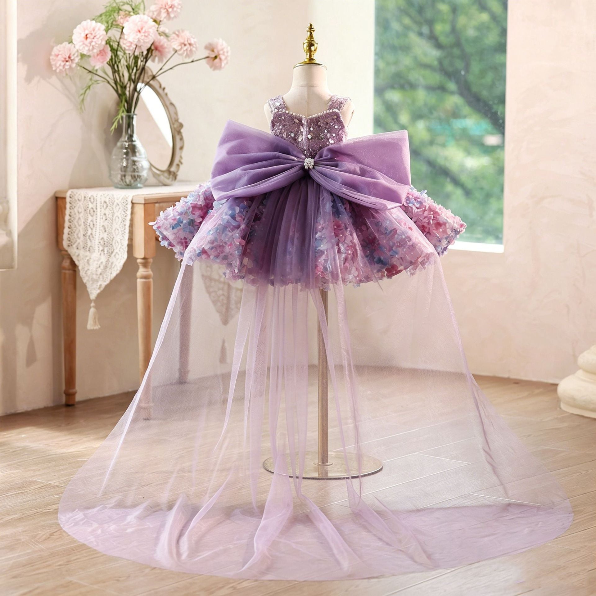 Robe de princesse d'anniversaire d'Hôtesse de Niche de luxe abordable