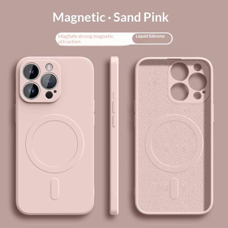 Boîtier de téléphone magnétique en silicone liquide