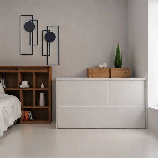 CIFbuy Abstract Line Iron Wall Art Set Modern Minimalist Noir et Blanc Décor pour vivre