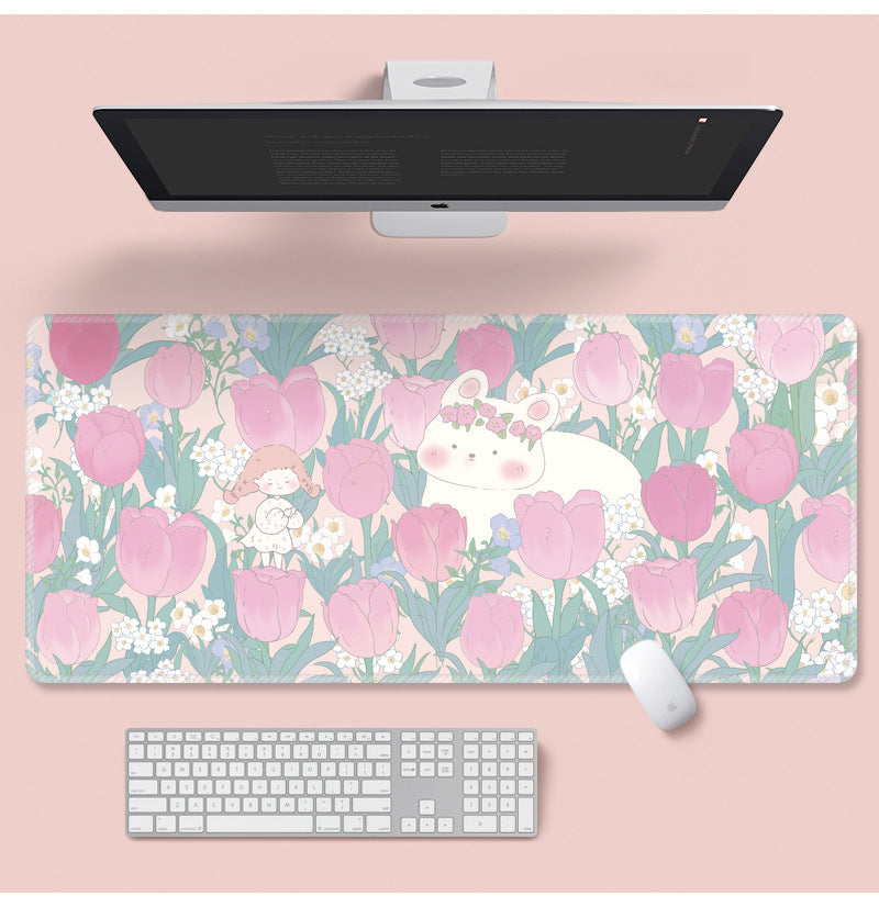 Fleur Mouse Pad Super mignon Cartoon Ordinateur portable Clavier Pad