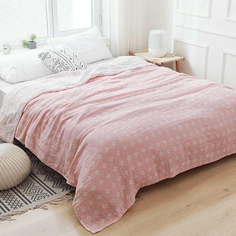 Cotton pur Gauze Double Air conditionné Couverture de patch