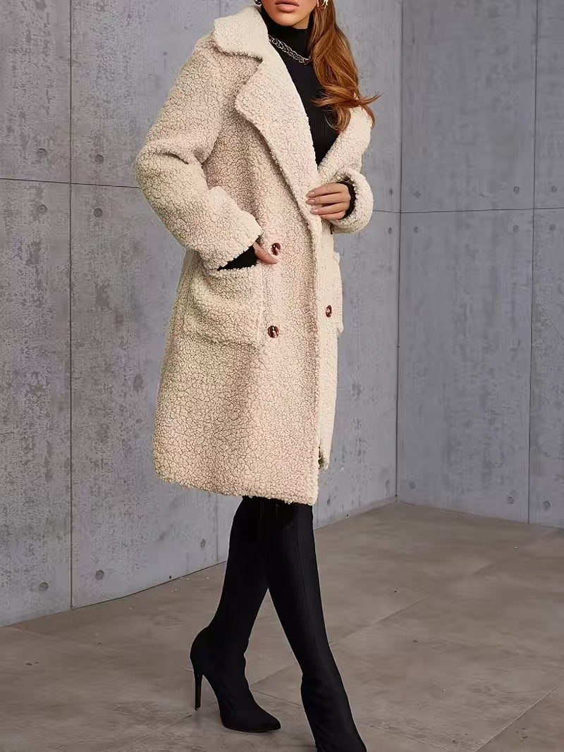 Manteau souple et épais de longueur moyenne