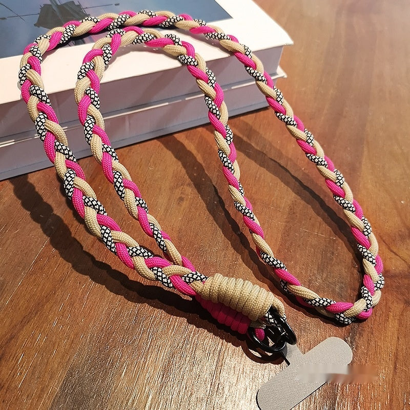 Crossbody Trois brins Cheval Tail Téléphone portable Lanyard