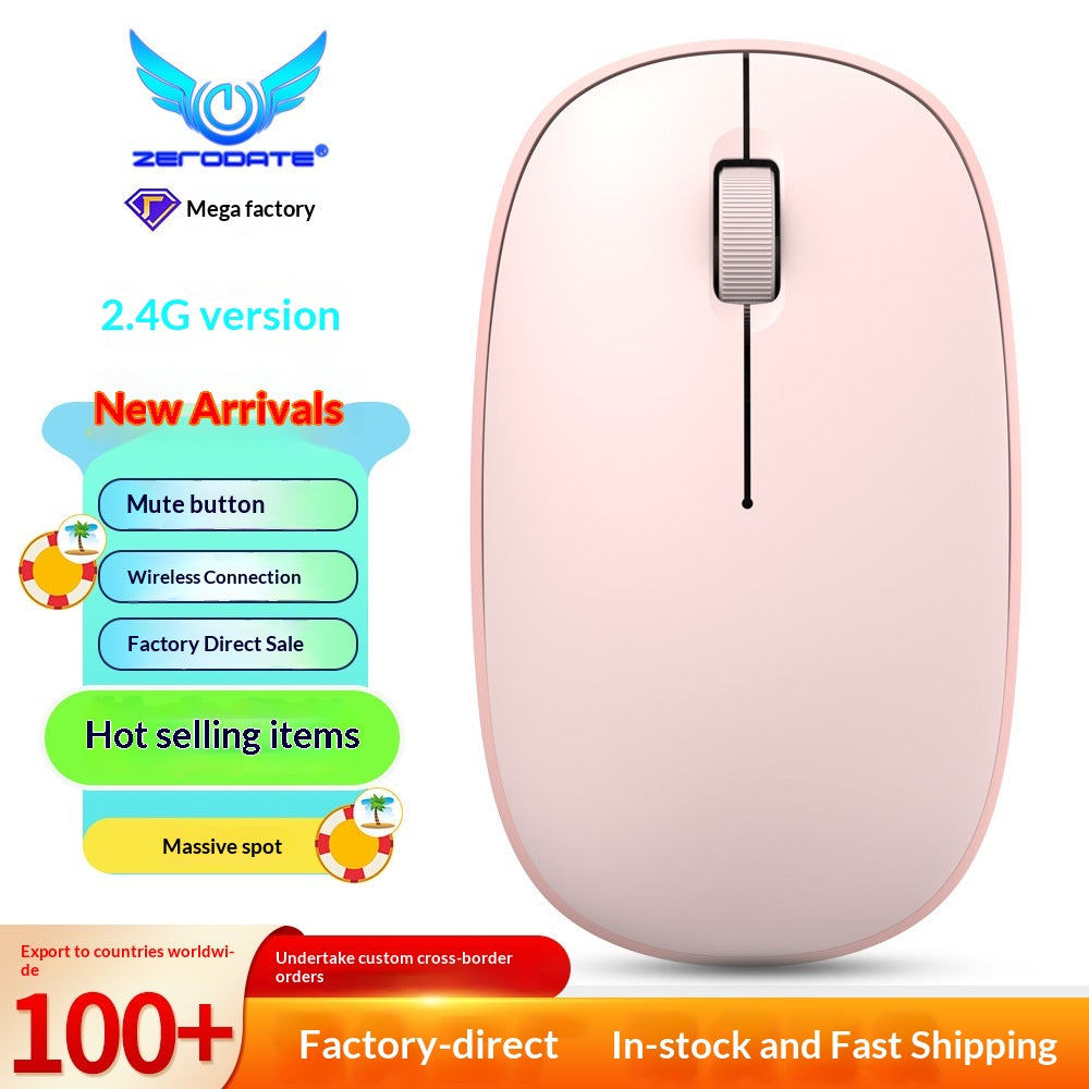 Souris de bureau sans fil avec fonctionnement silencieux