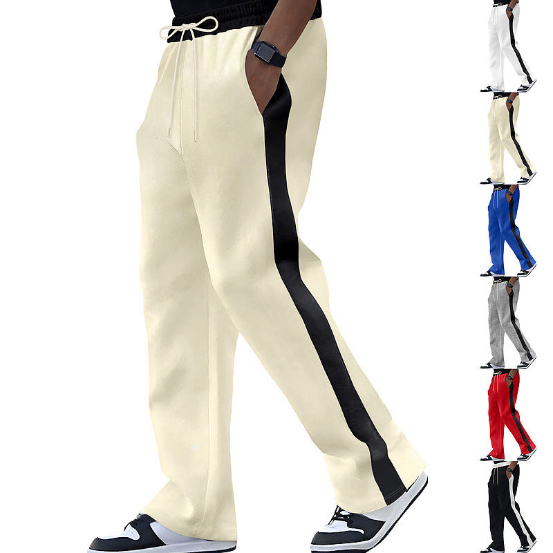 Autumn And Winter Amazon American Heavyweight Homme Terry Drawstring Straight Loose Contra