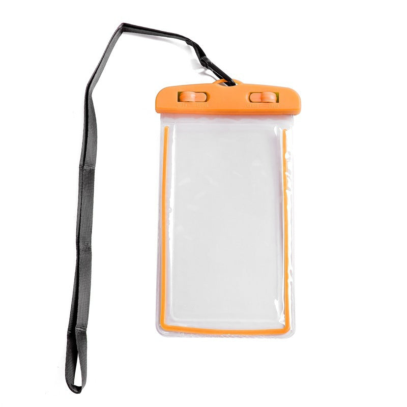 Sac de téléphone portable lumineux scellé plage transparente Couverture imperméable