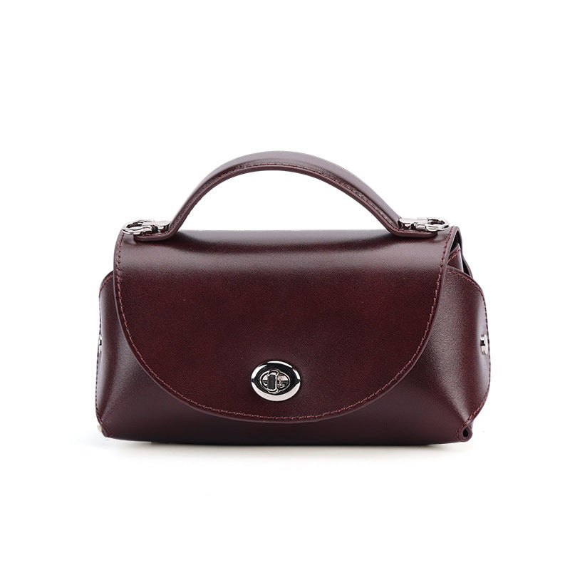 Retro-style Elégant cuir véritable et sac de corps croisé