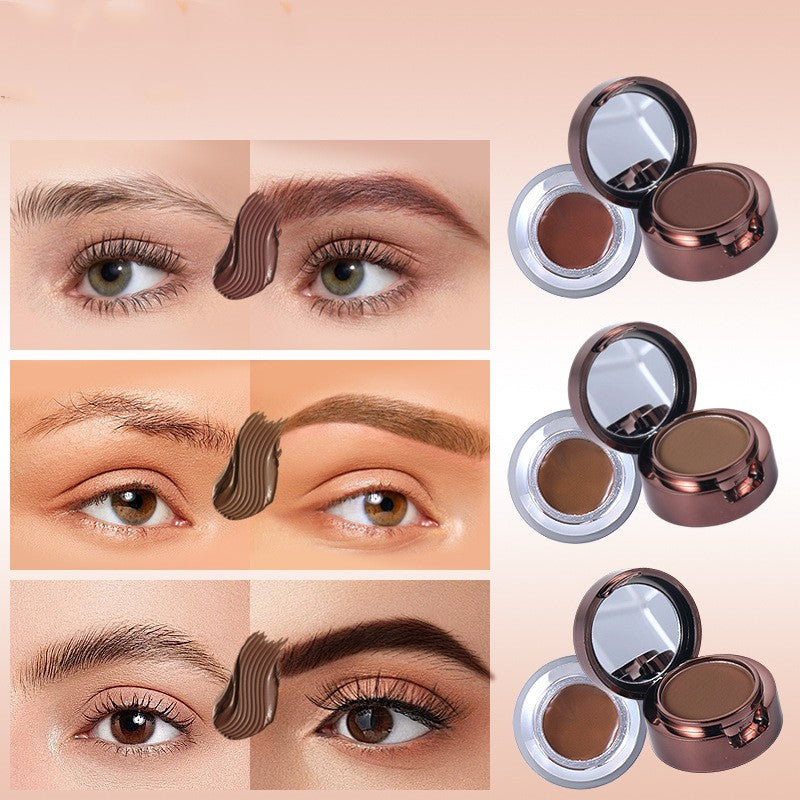 Crème de teinture cosmétique pour sourcils à l'épreuve des boues