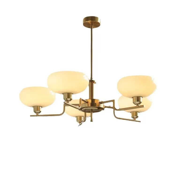 Lampe pendentif anti-poussière Bauhaus Persimmon Vintage tout-cuivre