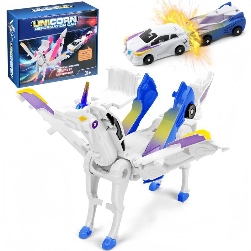 Treasure Car-Divine Toy Car Crash-and-Combine Transformer Robot Jouet Enfants