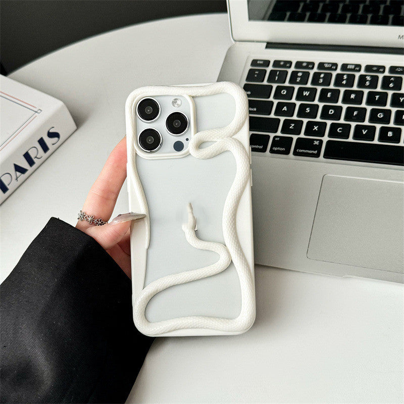 Clapet de téléphone à serpents brillants plaqués
