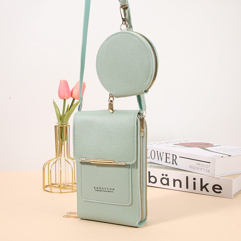Multi-compartiment Crossbody Mini Coin Purse