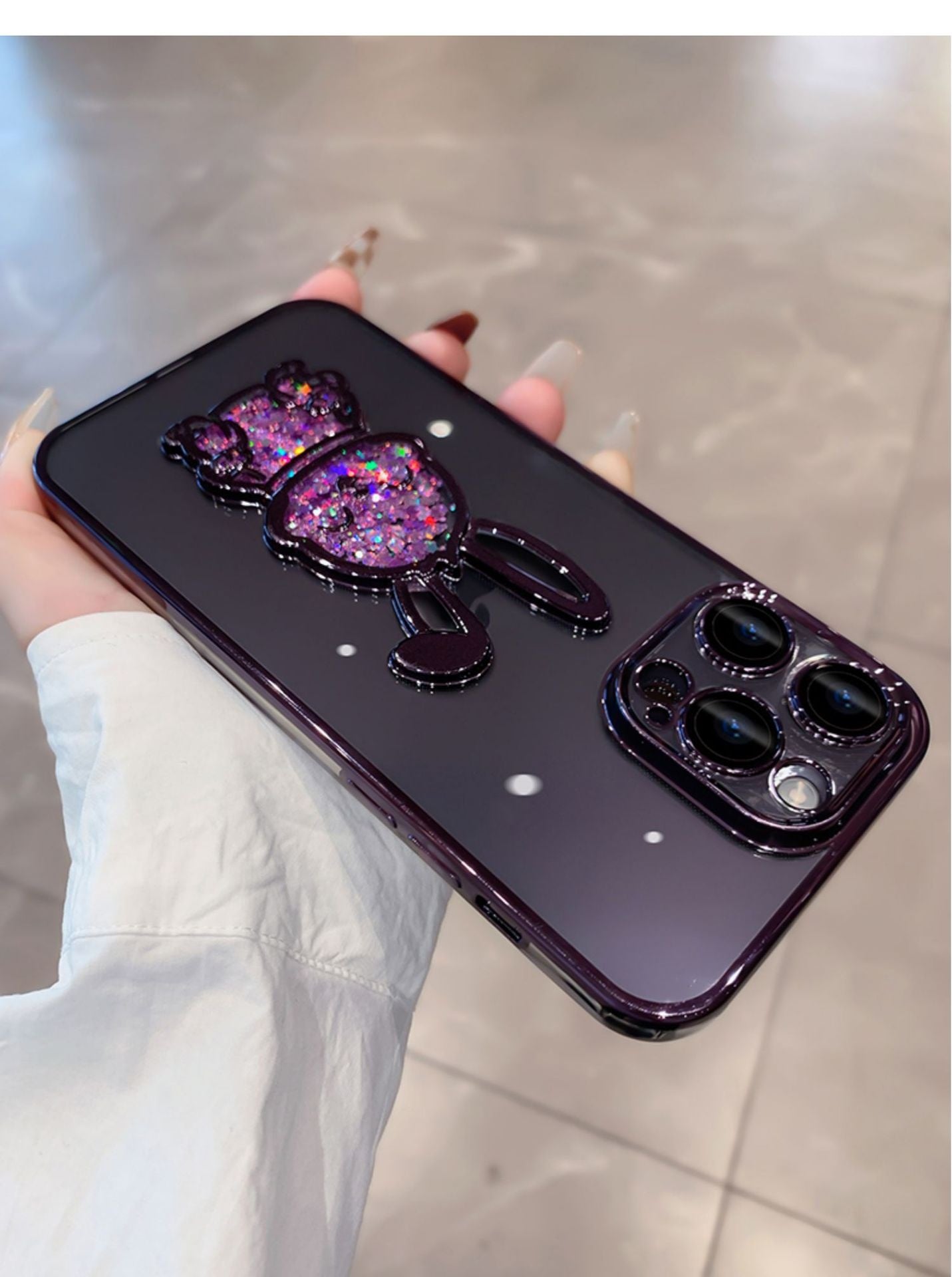 Lentille électroplastique en plastique Protecteur de téléphone Année Quicksand Rabbit Drop-