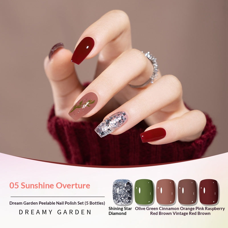 Dream Garden Nail à base d'eau Set polonais Pas de cuisson nécessaire