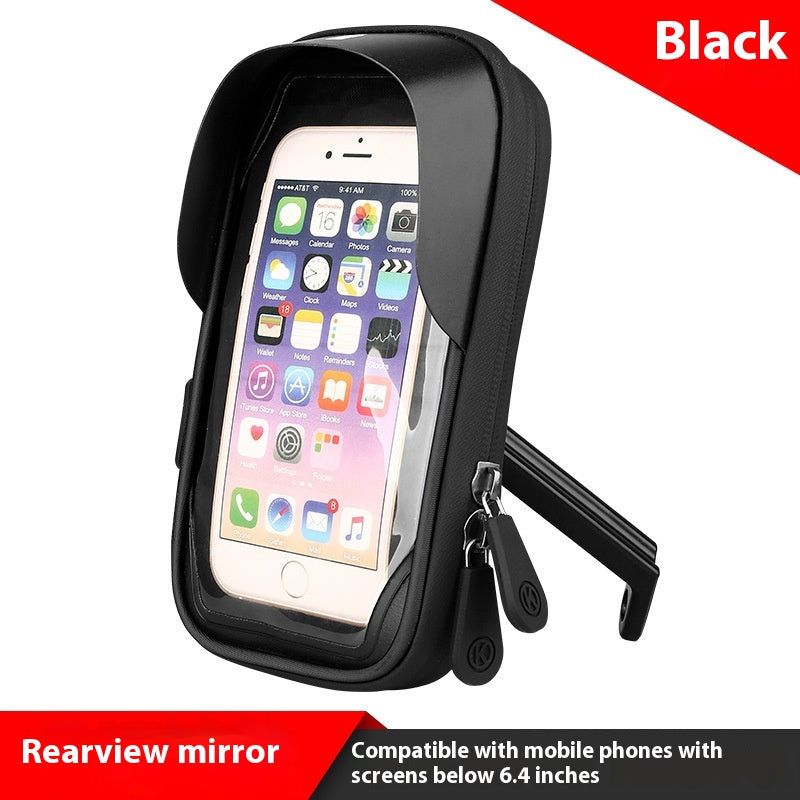 Bicycle Mobile Phone Stand Waterproof Touch Screen Bag Electric Car Motorcycle Cycling Fit