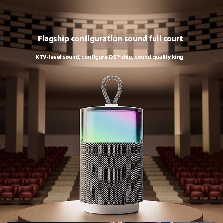 Mini Bluetooth sans fil haut-parleur couleur lumière sous-woofer longue durée de vie de la batterie