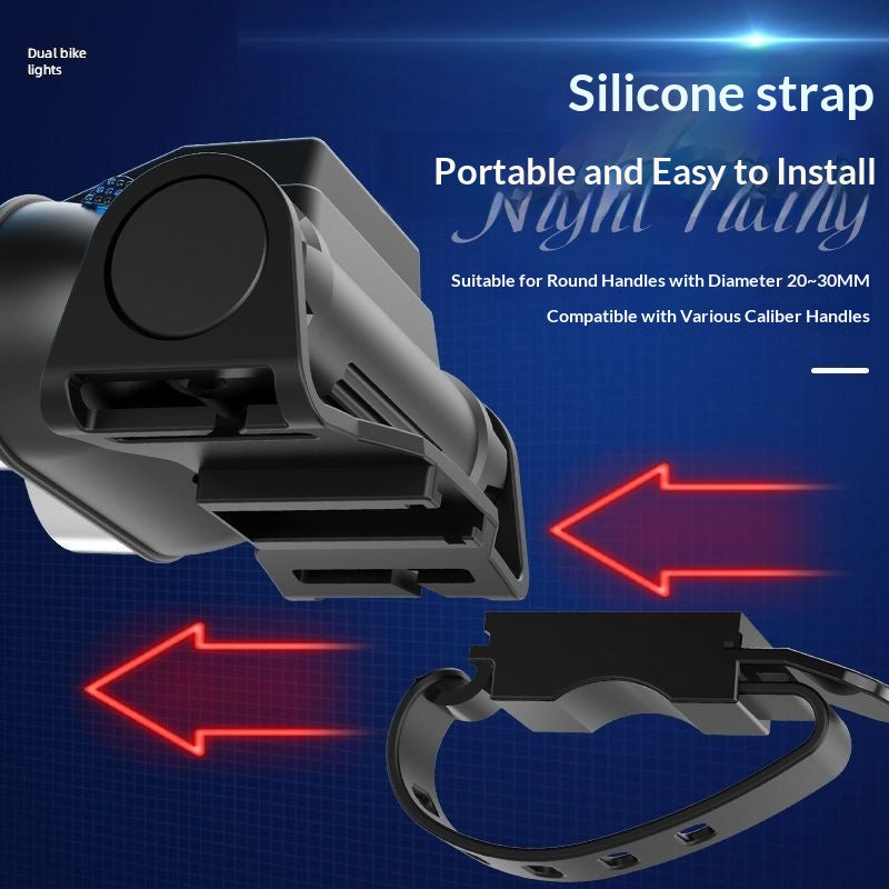 Super Bright Rechargeable Bike Flashlight