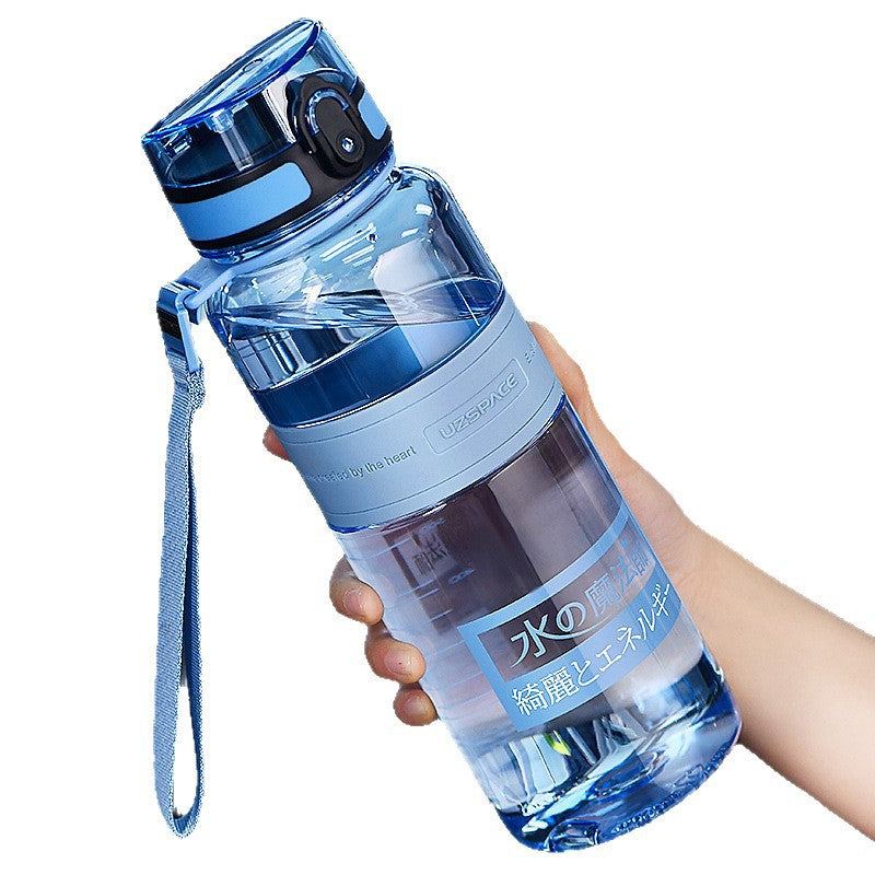 Bouteille d'eau en plastique portable de grande capacité