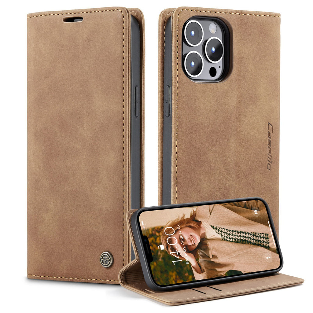 Multifonctionnel Leather Magnetic Phone Case Card Flip Protective Cover