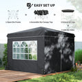 10 x 10 pieds Pop Up Canopy Tente avec parois latérales