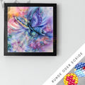 Tableau abstrait du diamant papillon
