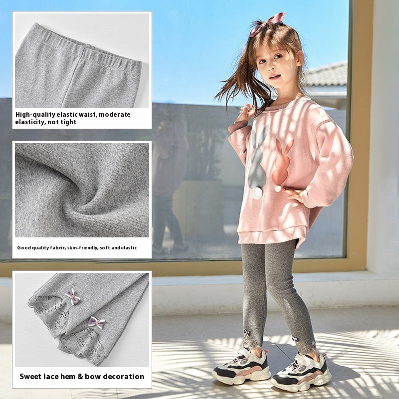 Leggings en coton porter des pantalons fille