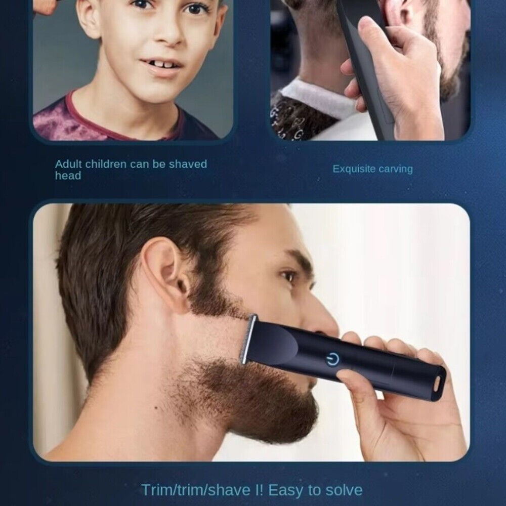 Cheveux professionnels sans fil pour hommes et cheveu de barbe - Kit de rasoir électrique complet