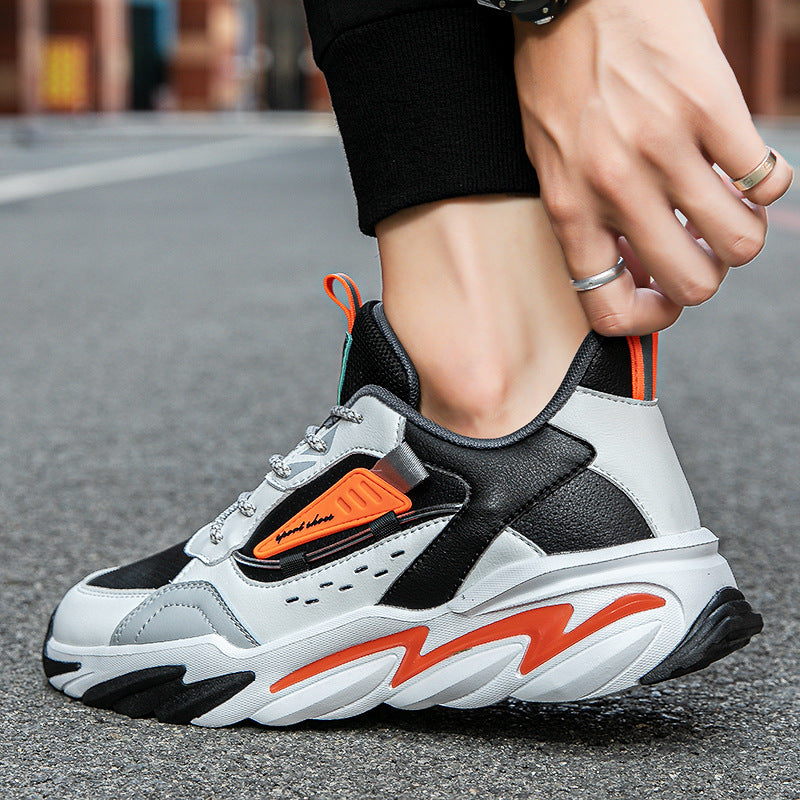 Chaussures décontractées de surface en cuir pour hommes et sport polyvalent