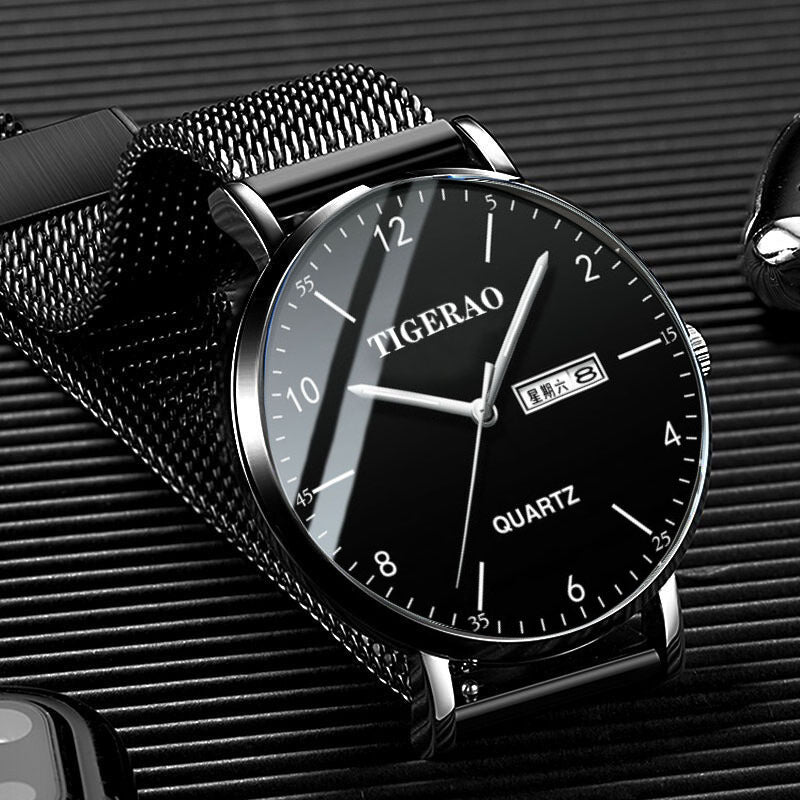 Montre de mouvement lumineux entièrement automatique résistant à l'eau