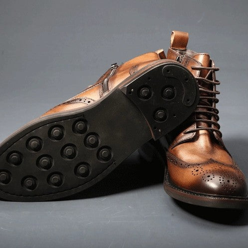 Bottes en cuir trendy casual homme