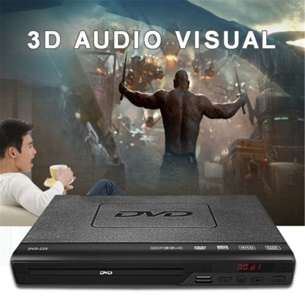 Lecteur DVD compact Multi Région CD HDCD VCD Music Disc Upscaling USB avec télécommande N