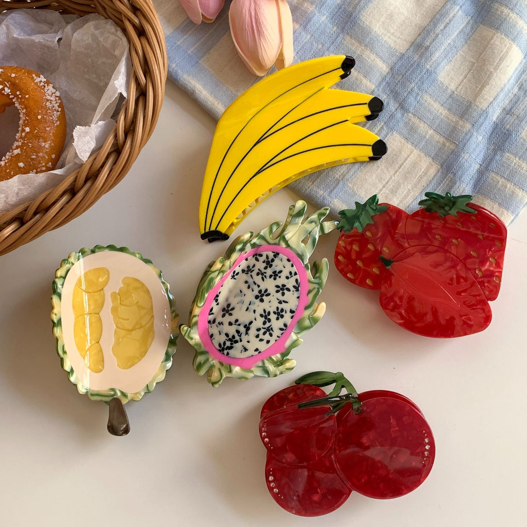 Poignée de fruits Accessoires pour cheveux acétate minoritaire