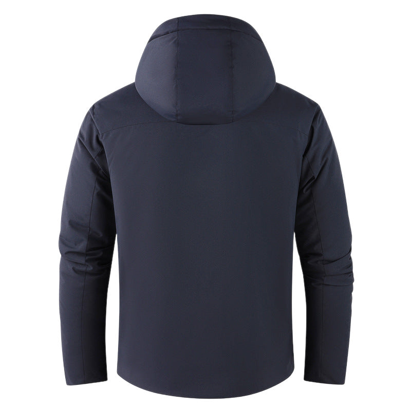 Veste coupe-vent et veste en coque dure doublée de polaire pour hommes